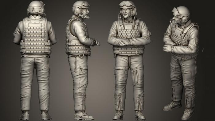 Military figurines (STKW_0252) 3D model for CNC machine