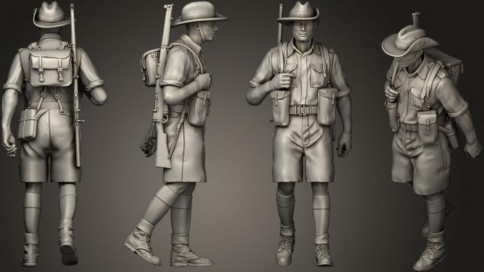 Military figurines (STKW_0274) 3D model for CNC machine