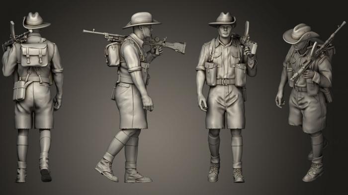 Military figurines (STKW_0278) 3D model for CNC machine