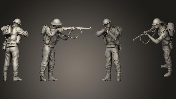 Military figurines (STKW_0289) 3D model for CNC machine