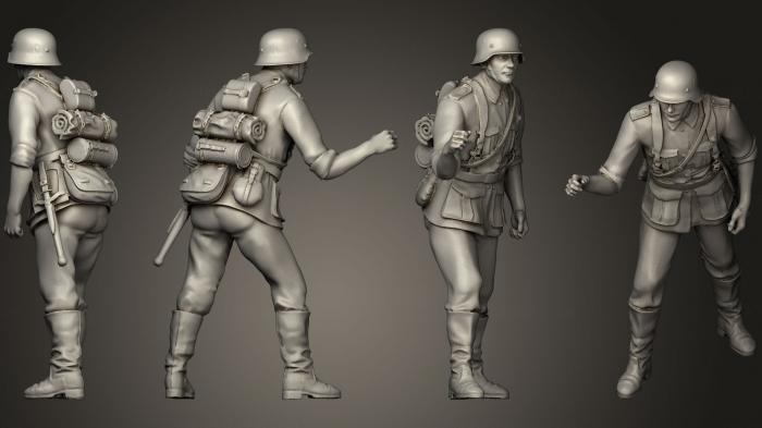 Military figurines (STKW_0312) 3D model for CNC machine