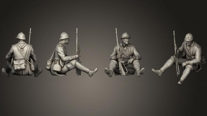 Military figurines (STKW_0333) 3D model for CNC machine