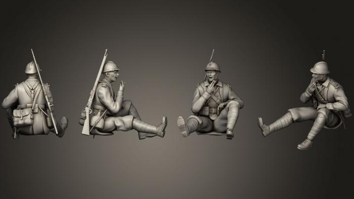 Military figurines (STKW_0334) 3D model for CNC machine