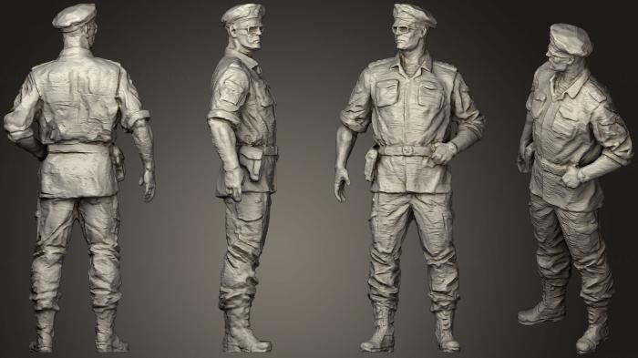 Military figurines (STKW_0344) 3D model for CNC machine