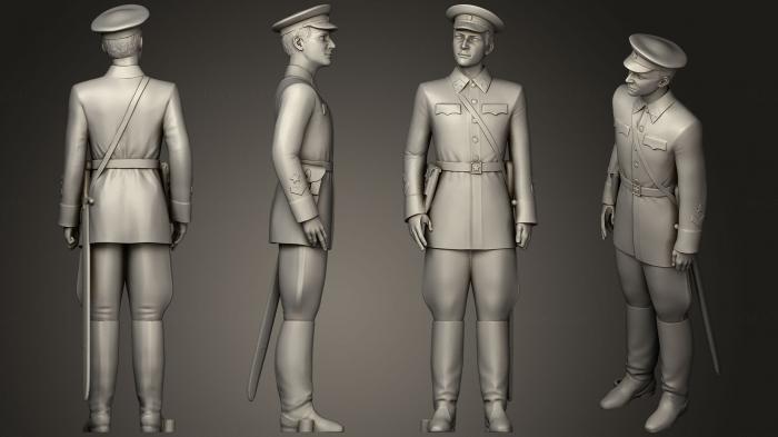 Military figurines (STKW_0473) 3D model for CNC machine