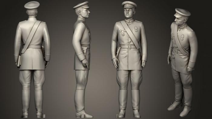 Military figurines (STKW_0476) 3D model for CNC machine