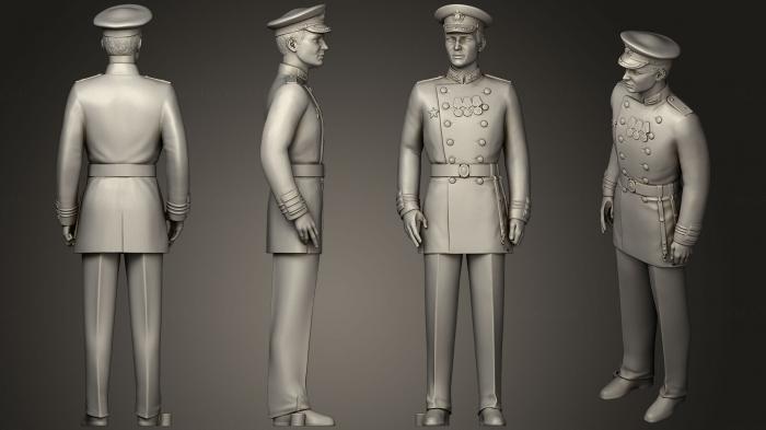 Military figurines (STKW_0477) 3D model for CNC machine