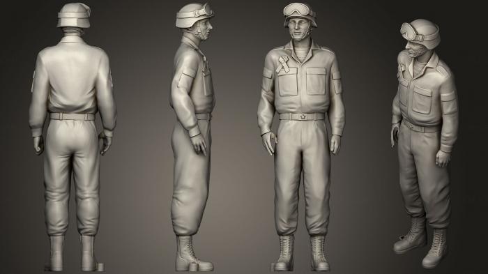 Military figurines (STKW_0478) 3D model for CNC machine