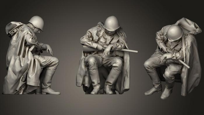 Military figurines (STKW_0482) 3D model for CNC machine