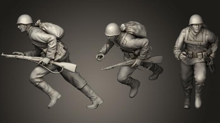 Military figurines (STKW_0524) 3D model for CNC machine