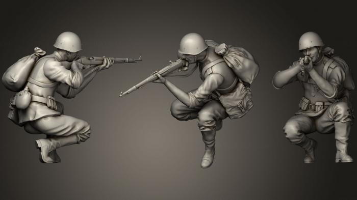Military figurines (STKW_0527) 3D model for CNC machine