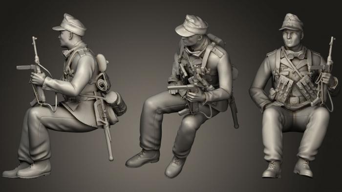 Military figurines (STKW_0531) 3D model for CNC machine