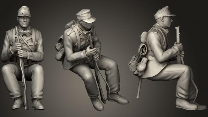 Military figurines (STKW_0533) 3D model for CNC machine