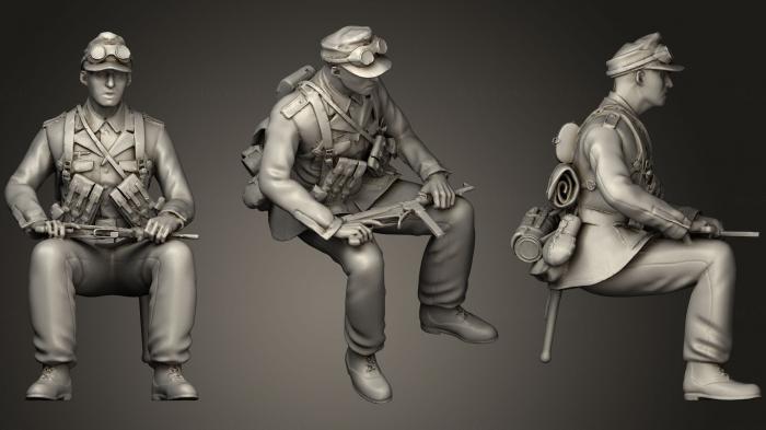 Military figurines (STKW_0534) 3D model for CNC machine