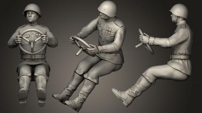 Military figurines (STKW_0538) 3D model for CNC machine