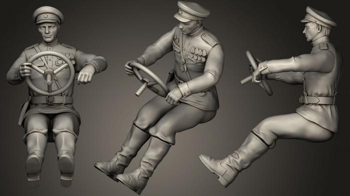 Military figurines (STKW_0541) 3D model for CNC machine