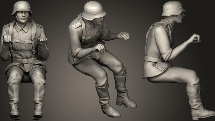 Military figurines (STKW_0546) 3D model for CNC machine
