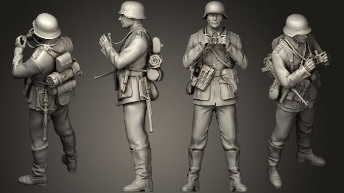 Military figurines (STKW_0548) 3D model for CNC machine