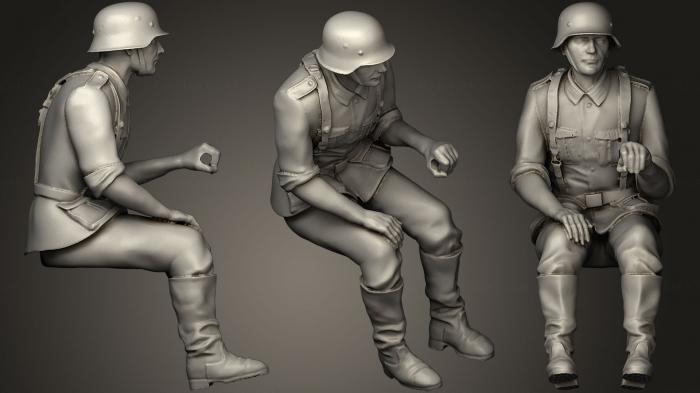 Military figurines (STKW_0549) 3D model for CNC machine