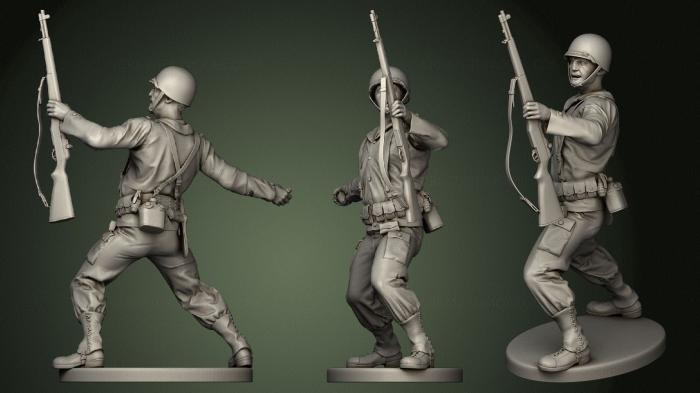 Military figurines (STKW_0582) 3D model for CNC machine