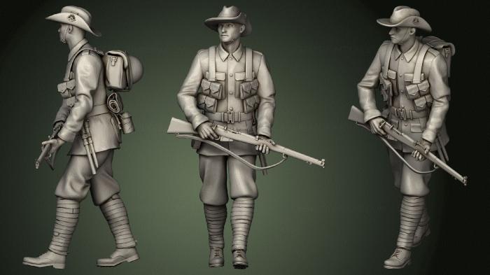 Military figurines (STKW_0630) 3D model for CNC machine