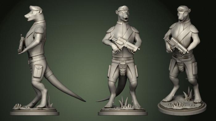 Military figurines (STKW_0670) 3D model for CNC machine