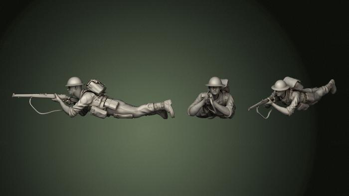 Military figurines (STKW_0675) 3D model for CNC machine