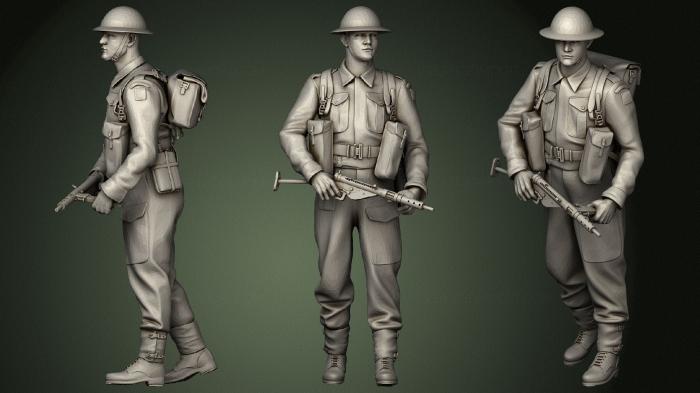 Military figurines (STKW_0688) 3D model for CNC machine