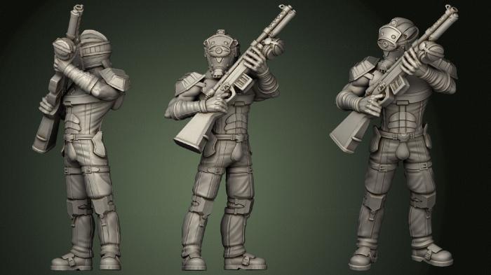 Military figurines (STKW_0717) 3D model for CNC machine