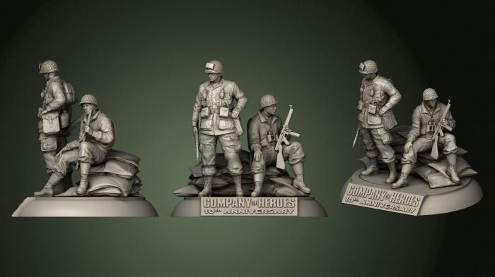 Military figurines (STKW_0751) 3D model for CNC machine
