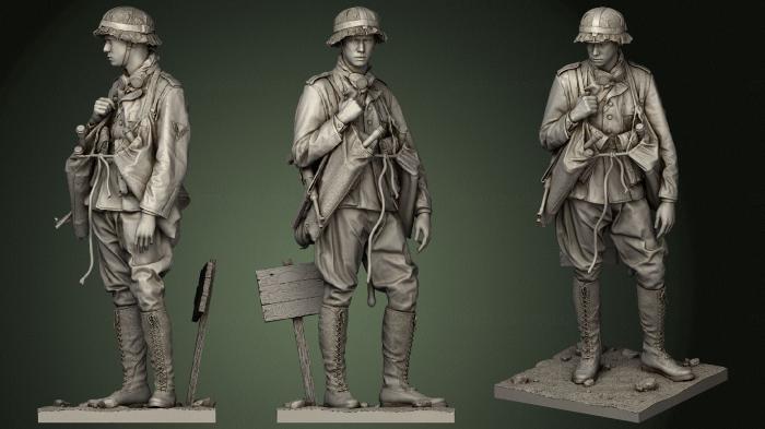Military figurines (STKW_0777) 3D model for CNC machine