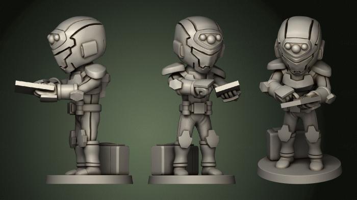 Military figurines (STKW_0914) 3D model for CNC machine