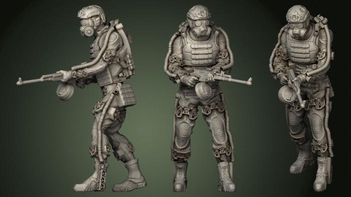 Military figurines (STKW_0924) 3D model for CNC machine