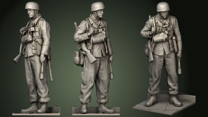 Military figurines (STKW_0928) 3D model for CNC machine