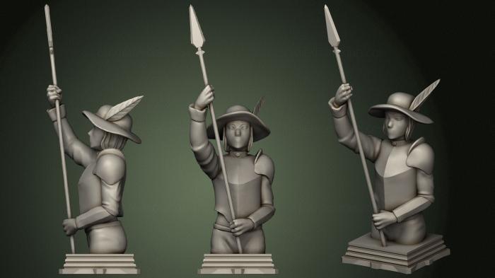 Military figurines (STKW_0932) 3D model for CNC machine
