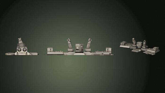 نموذج ثلاثي الأبعاد لآلة CNC التماثيل العسكرية 