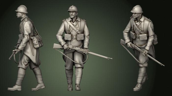 Military figurines (STKW_0995) 3D model for CNC machine