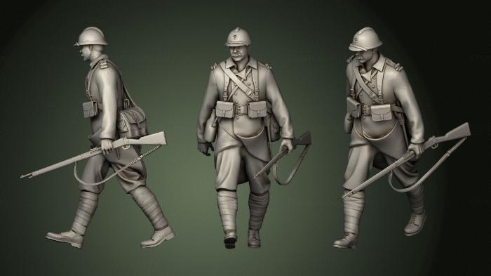 Military figurines (STKW_0997) 3D model for CNC machine
