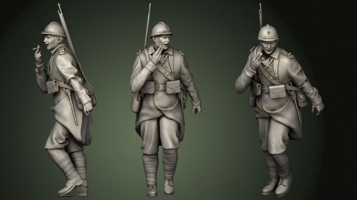 Military figurines (STKW_0998) 3D model for CNC machine