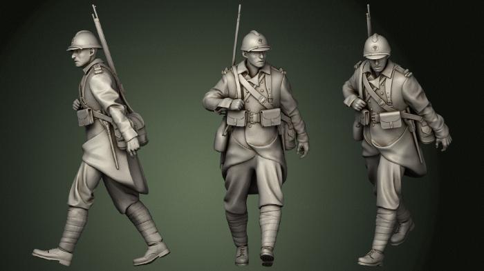 Military figurines (STKW_0999) 3D model for CNC machine