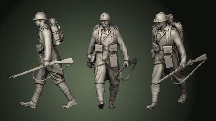 Military figurines (STKW_1001) 3D model for CNC machine