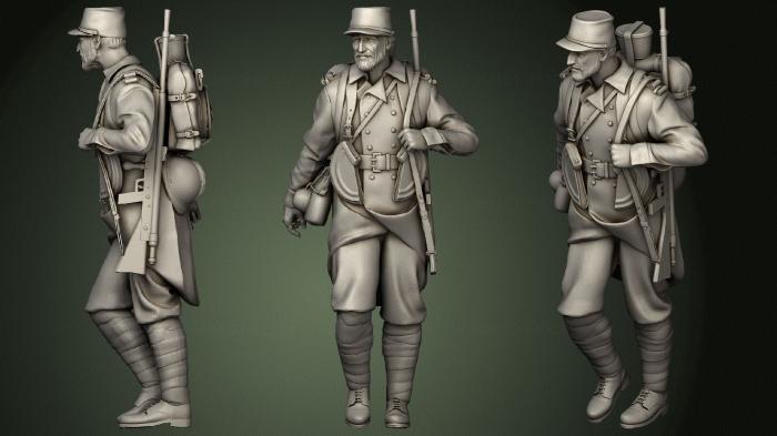 Military figurines (STKW_1002) 3D model for CNC machine