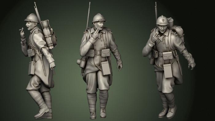 Military figurines (STKW_1003) 3D model for CNC machine