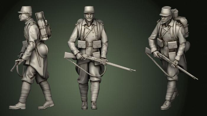 Military figurines (STKW_1004) 3D model for CNC machine