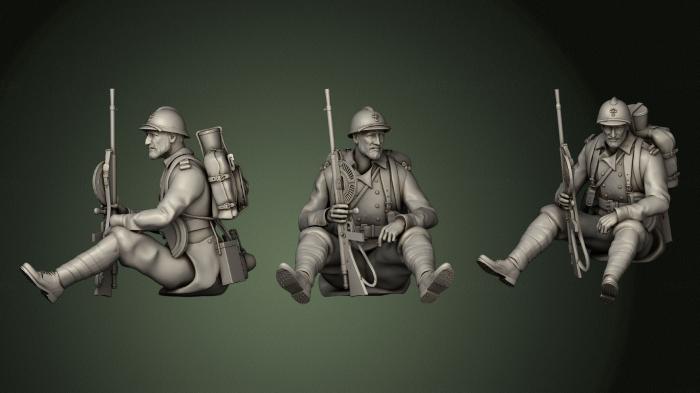 Military figurines (STKW_1005) 3D model for CNC machine