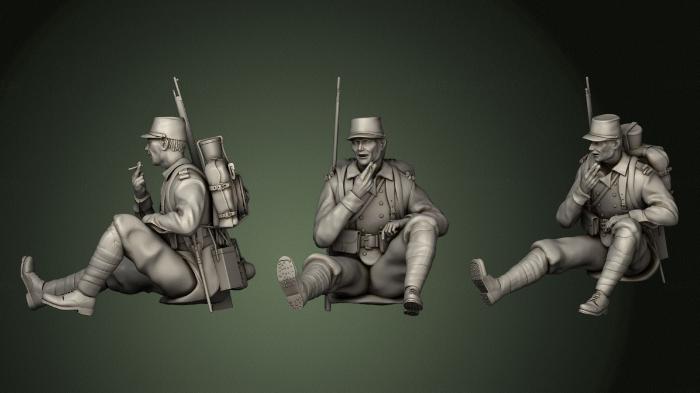 Military figurines (STKW_1008) 3D model for CNC machine