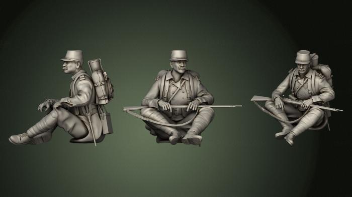 Military figurines (STKW_1009) 3D model for CNC machine