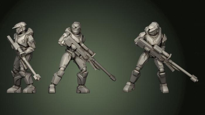 Military figurines (STKW_1110) 3D model for CNC machine