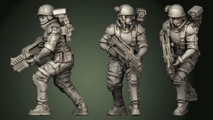 Military figurines (STKW_1219) 3D model for CNC machine