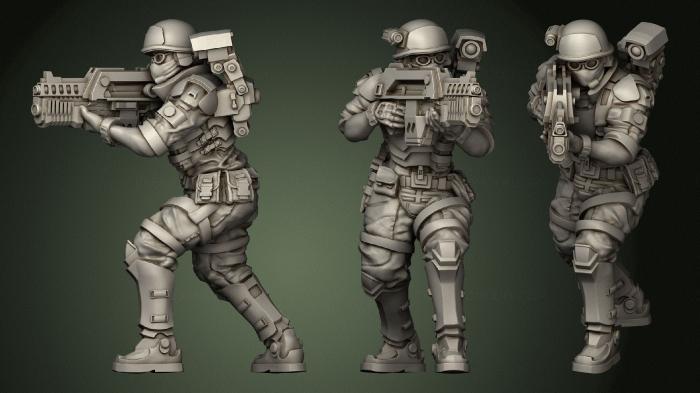 Military figurines (STKW_1220) 3D model for CNC machine